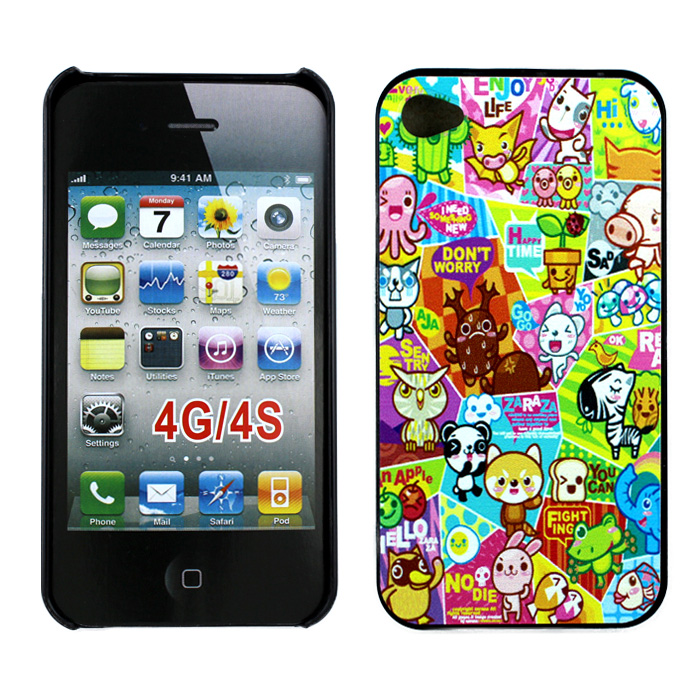 iPhone 4 4S Cartoon ANIMAL Design Hard Case (Cartoon ANIMAL)